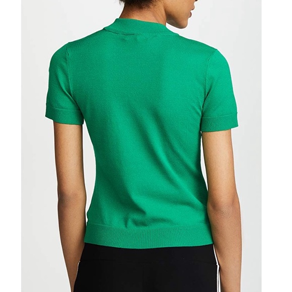 Milly mod neck top in emerald green 💚 - Picture 2 of 8